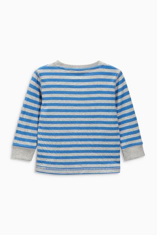 Multi Striped Long Sleeve Tops Two Pack (3mths-6yrs)